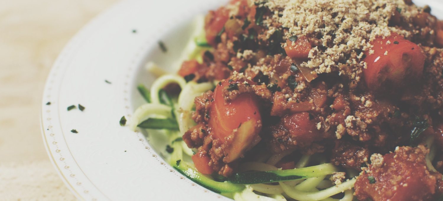 Spaghetti mit veganer Bolognese-Sauce